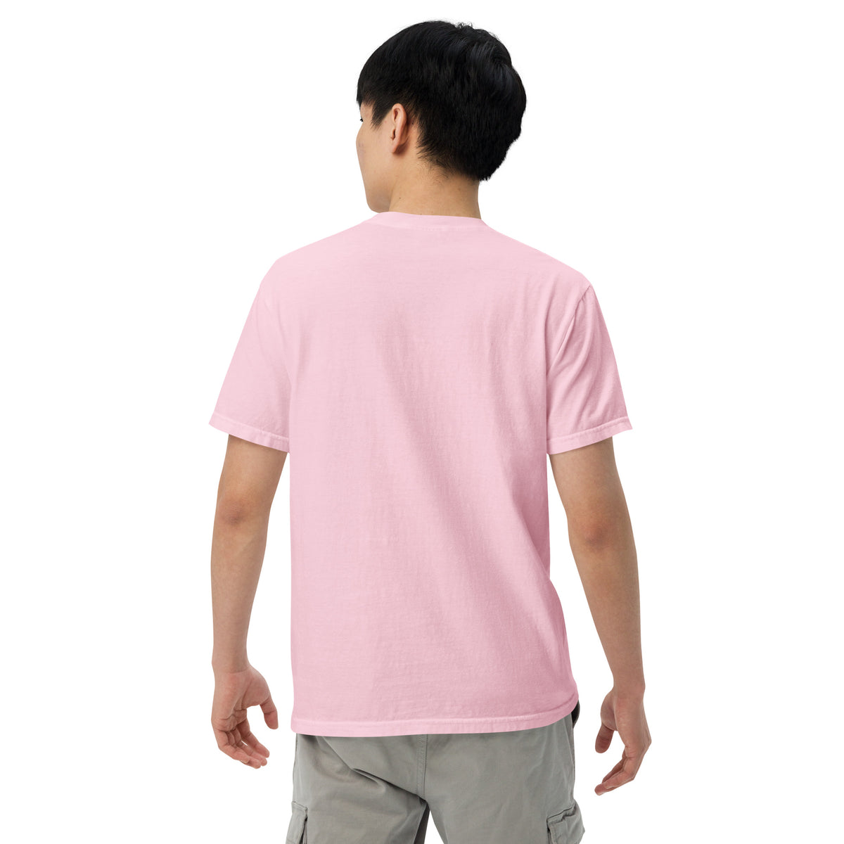 Cat Dad T-Shirt in Blossom, back view – CatLoft Co.