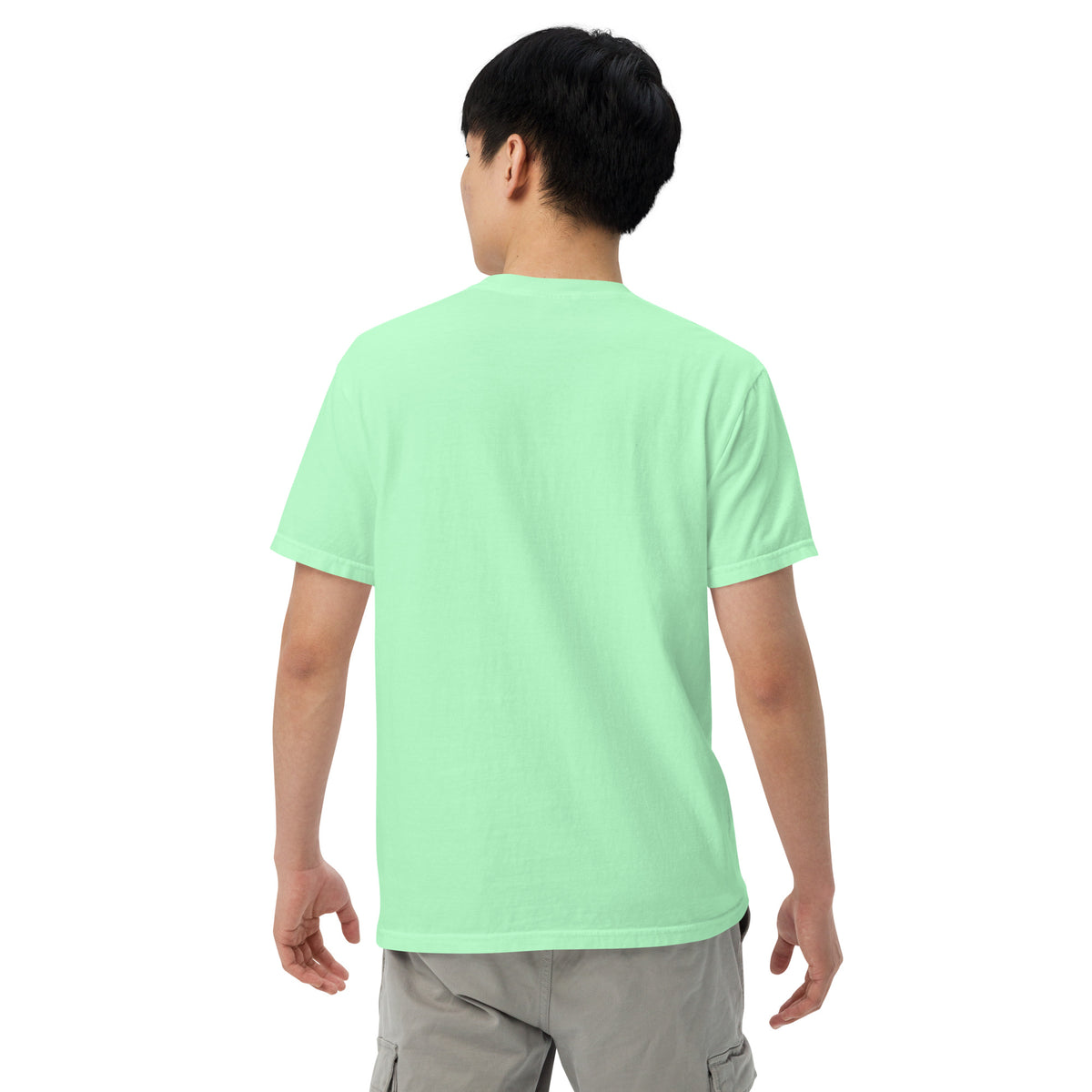 Cat Dad T-Shirt in Island Reef, back view – CatLoft Co.